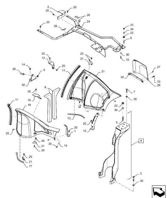 47726630 - секция капота ДВС